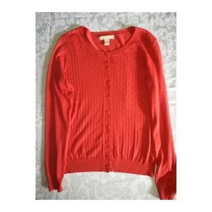 BANANA REPUBLIC Orange Cardigan